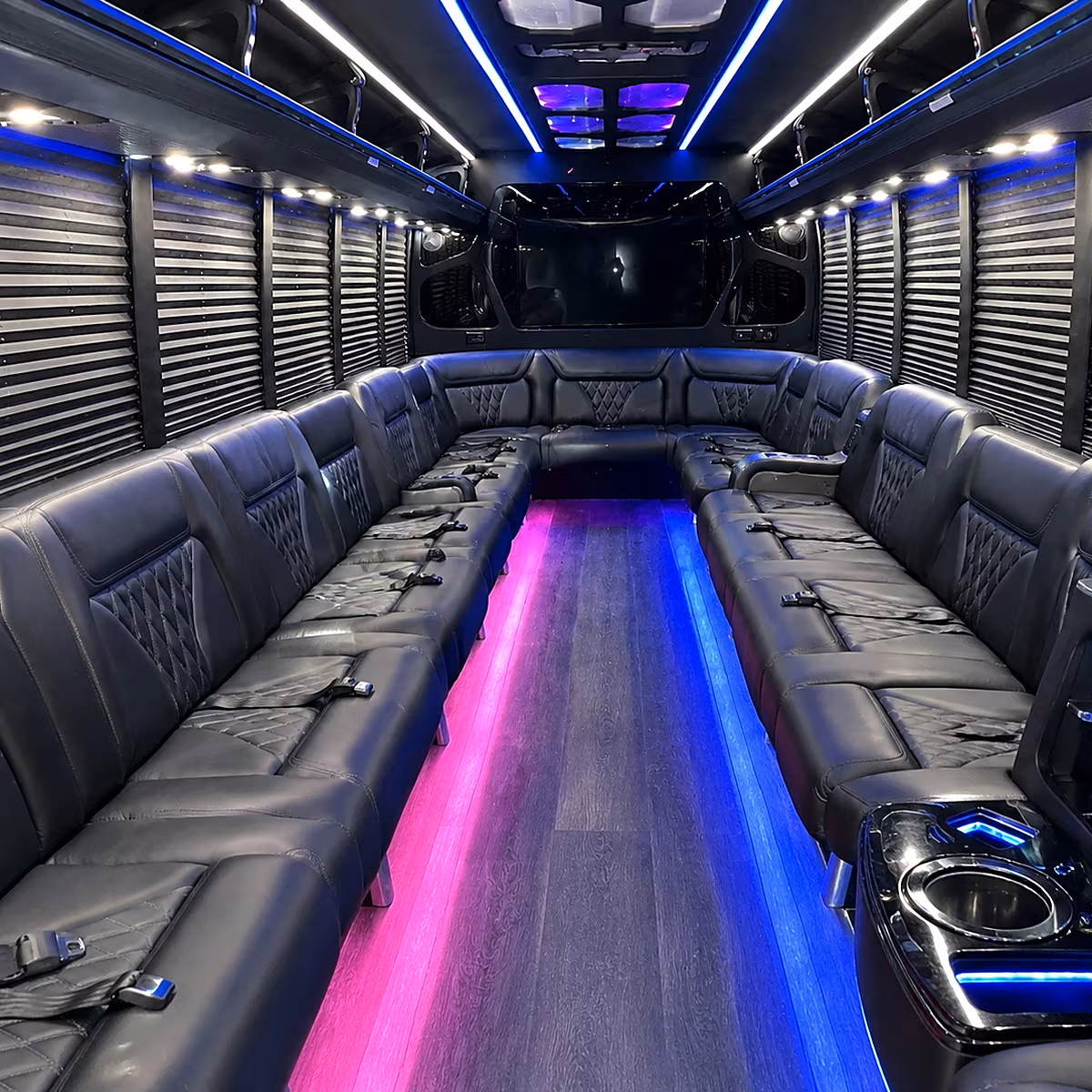 conroe holiday party bus rental