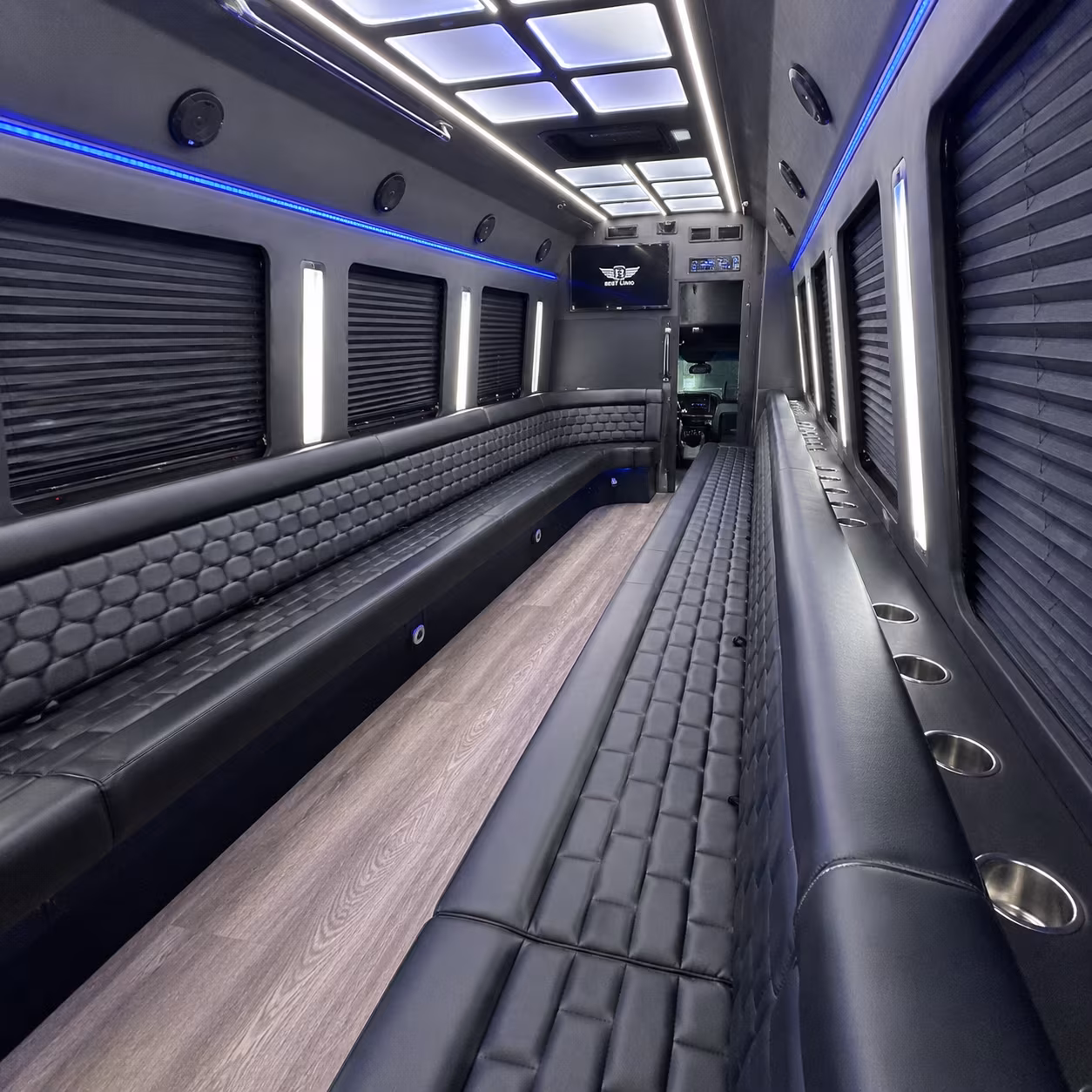 party buses for prom night in conroe and the woodlands