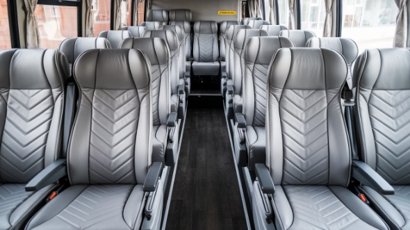 conroe 55 passenger charter bus interior