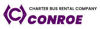 conroe charter bus company logo