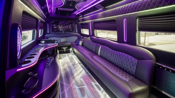 conroe party bus rental inside