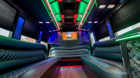 conroe sprinter limo rental interior